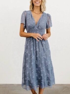 June Smocked Midi Dress